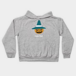 Pyro Jack hee ho! - white text Kids Hoodie